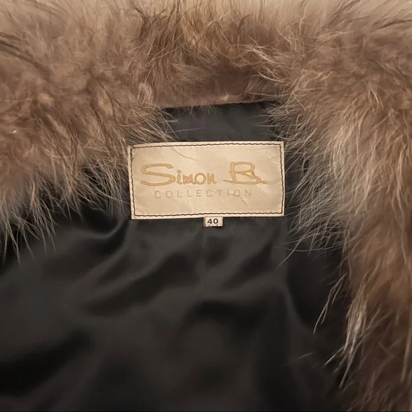 CUSTOM Firenze Lambskin Leather jacket w/ Fox Fur Trim